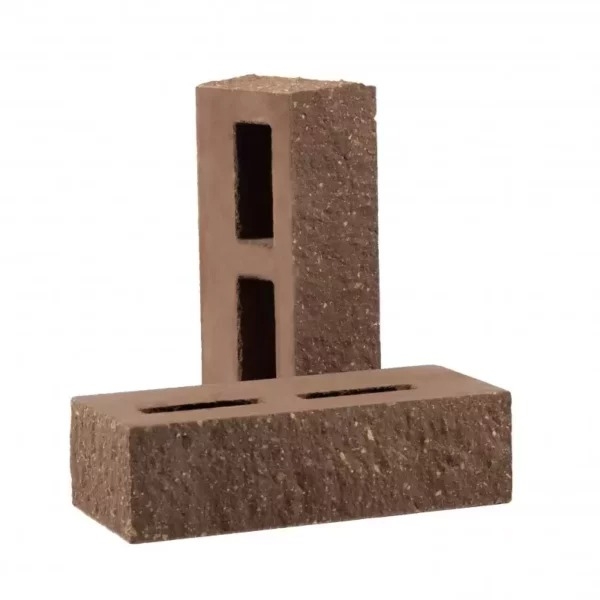 Кирпич гиперпресованный пустотелый КСПТ5  фактурный тычковый "Шоколад"