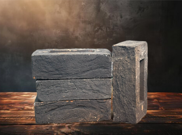 Кирпич полнотелый ручной формовки Baksteen "Гамма чёрная"