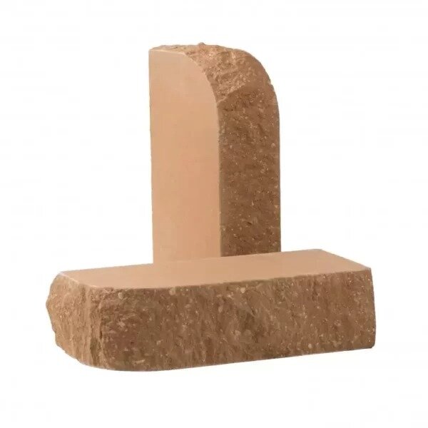 Кирпич гиперпресованный полнотелый КСЛТ-С3 СКРУГЛЕННЫЙ "Латте"