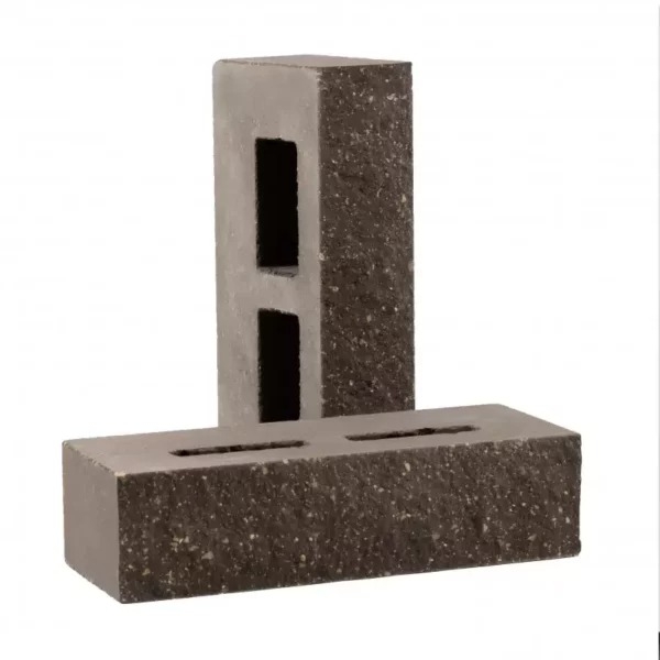 Кирпич гиперпресованный пустотелый КСПФ-М6  фактурный "Графит"