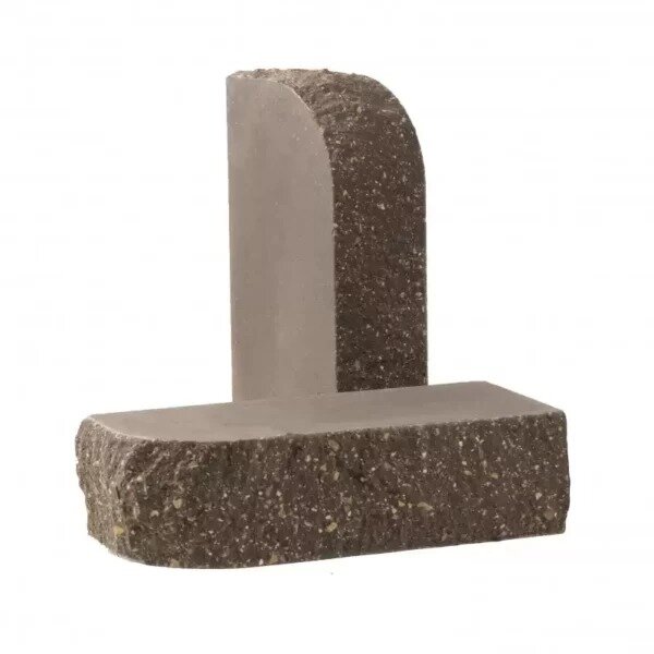 Кирпич гиперпресованный полнотелый КСЛТ-С6 СКРУГЛЕННЫЙ "Графит"