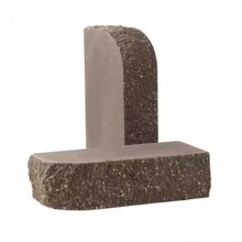 Кирпич гиперпресованный полнотелый КСЛТ-С6 СКРУГЛЕННЫЙ "Графит"