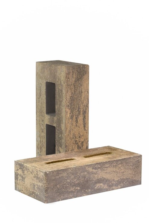 Кирпич стандартный пустотелый гладкий Серо-черный, Кспг16-Ф